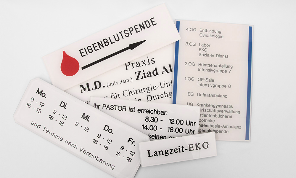 Plexiglas Sammlung