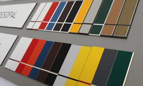 Resopalschilder Farben