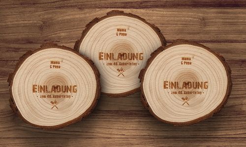 Laserbeschriftung Holz